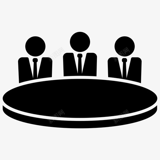 商务会议小组工作图标svg_新图网 https://ixintu.com 商务会议 小组 工作