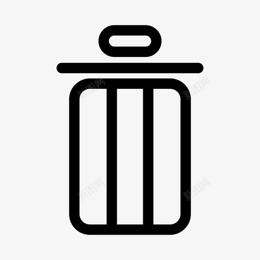 垃圾桶删除垃圾图标svg_新图网 https://ixintu.com 删除 垃圾 垃圾桶 移动用户界面 移除