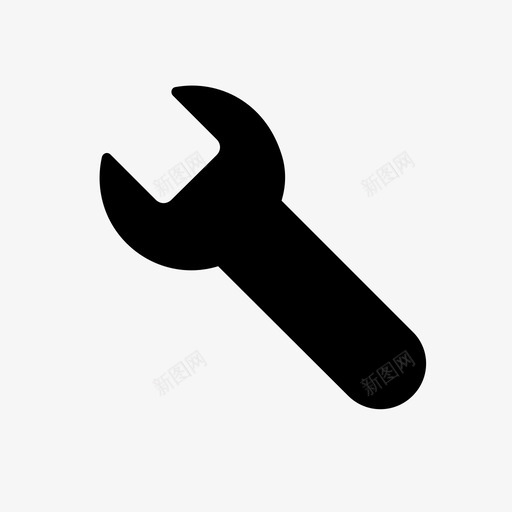 扳手工具设置思考图标svg_新图网 https://ixintu.com 思考 扳手工具 设置