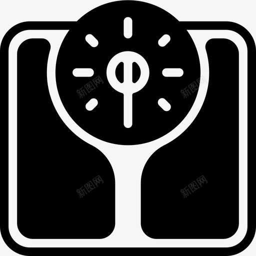 秤器具浴室图标svg_新图网 https://ixintu.com 卫生间 器具 浴室 浴室物品 秤 重量 量具