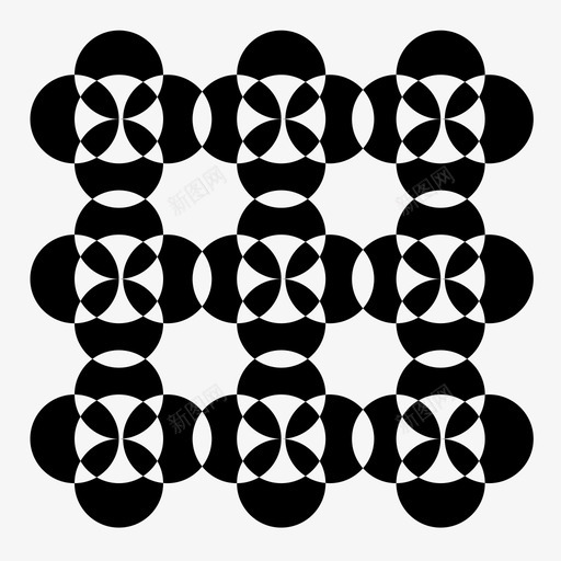 图案阿拉伯图案圆圈图标svg_新图网 https://ixintu.com 交叉点 图案 圆圈 复杂图案 样式 阿拉伯图案