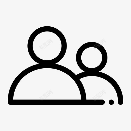 组子项子项和父项图标svg_新图网 https://ixintu.com 夫妇 子项 子项和父项 用户 组