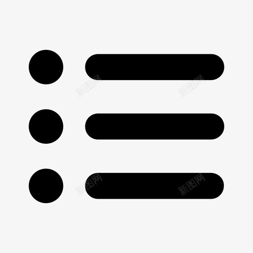 项目符号列表文本待办事项图标svg_新图网 https://ixintu.com 待办事项 文本 项目符号列表