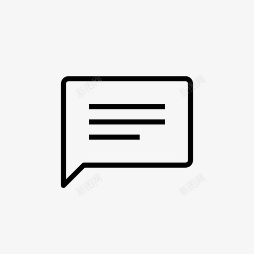 留言讲话泡泡交流稀薄图标svg_新图网 https://ixintu.com 交流稀薄 留言 讲话泡泡