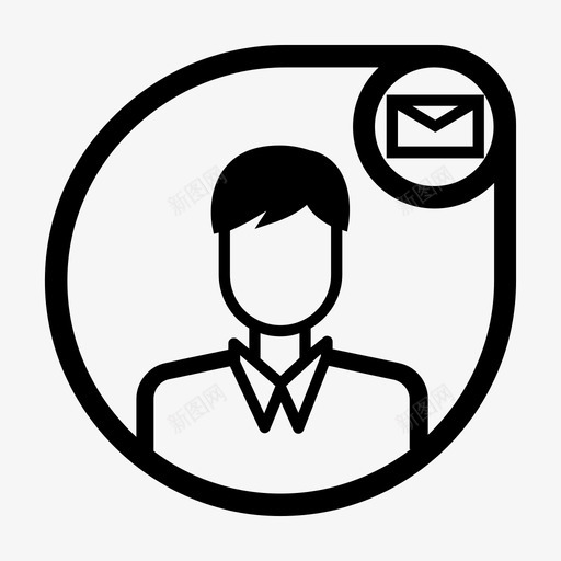 用户头像男个人资料图标svg_新图网 https://ixintu.com 个人资料 用户头像 男