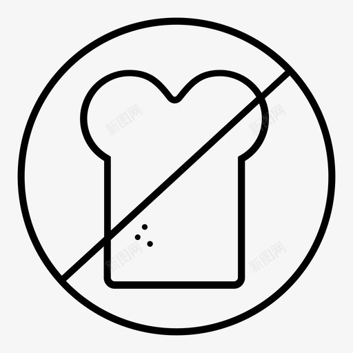 没有碳水化合物食物健康图标svg_新图网 https://ixintu.com 健康 小麦 没有碳水化合物 食物