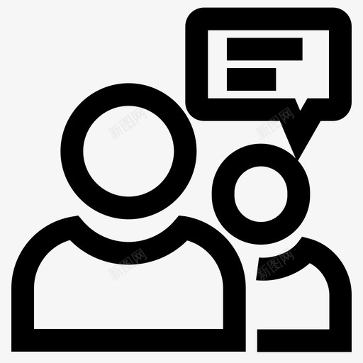 交谈交流会议图标svg_新图网 https://ixintu.com 交流 交谈 人员 会议 团队会议 基本ui图标