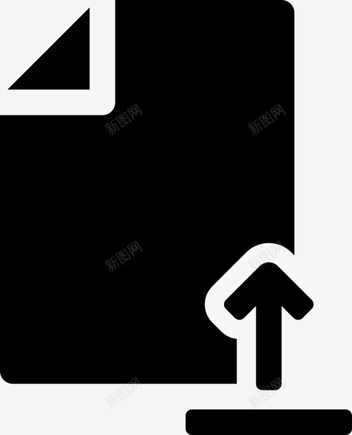 文件互联网页面图标svg_新图网 https://ixintu.com 上传 互联网 数字文档填充 文件 纸张 页面