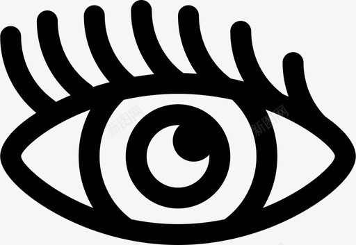 眼睛女人睫毛图标svg_新图网 https://ixintu.com 女人 狡猾的女孩 眼睛 睫毛 瞳孔 视力