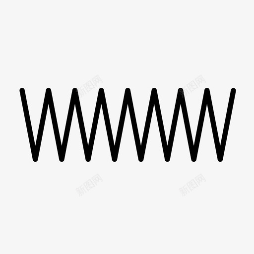 锯齿形装饰性线条图标svg_新图网 https://ixintu.com 图案 微波炉 线条 装饰性 锯齿形