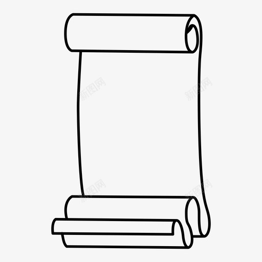 卷轴列表纸张图标svg_新图网 https://ixintu.com 列表 卷轴 纸张