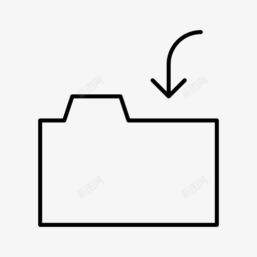 文件夹导入程序杂项图标svg_新图网 https://ixintu.com 导入程序 文件夹 杂项