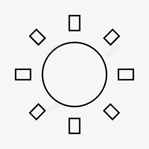 太阳白天阳光图标svg_新图网 https://ixintu.com 太阳 物质线 白天 白平衡 阳光