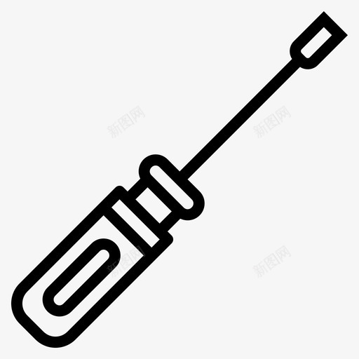 螺丝刀水管修理图标svg_新图网 https://ixintu.com 修理 工具 水管 汽车服务 螺丝刀