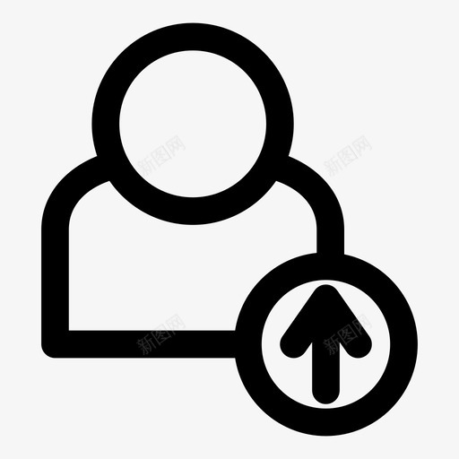 上传用户头像人图标svg_新图网 https://ixintu.com 上传用户 人 头像