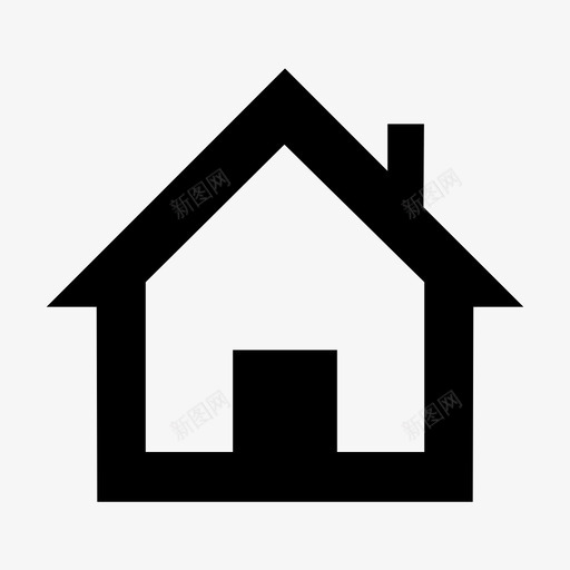 房子房屋财产图标svg_新图网 https://ixintu.com 房子 房屋 财产