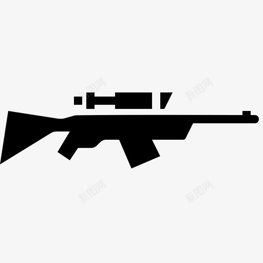 狙击手弹药枪图标svg_新图网 https://ixintu.com 军队和战争铭文 射击 弹药 枪 武器 狙击手