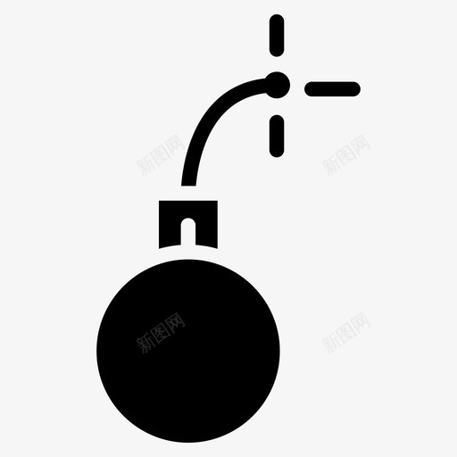 炸弹手榴弹军事图标svg_新图网 https://ixintu.com 军事 战争 手榴弹 手雷 武器 炸弹