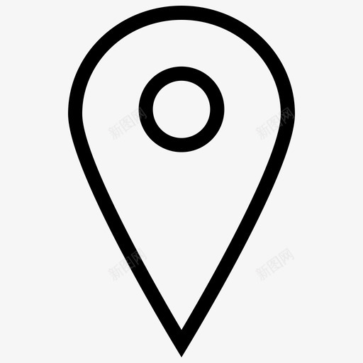 图钉区域位置图标svg_新图网 https://ixintu.com 位置 区域 图钉 地图图钉