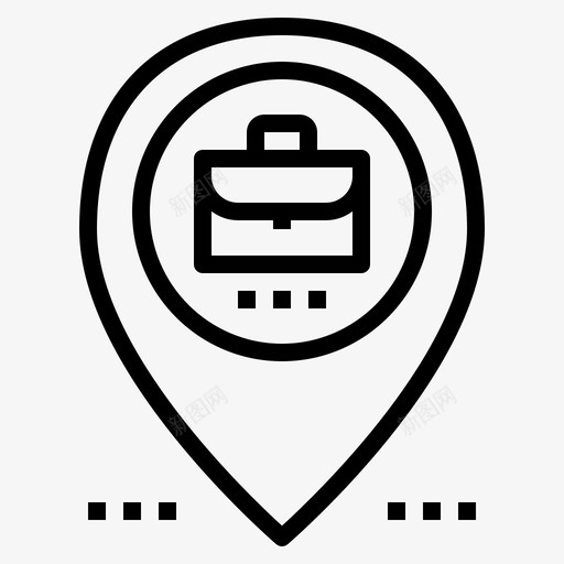 公司所在地职业工作图标svg_新图网 https://ixintu.com 公司所在地 工作 职业