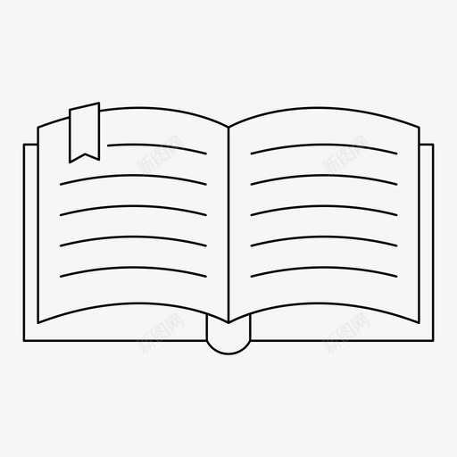 书书签图标svg_新图网 https://ixintu.com 书 书签