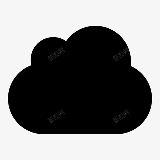 云云数据云服务图标svg_新图网 https://ixintu.com 云 云数据 云服务 天空天气