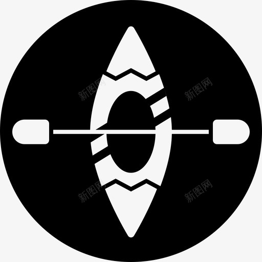 独木舟划船森林图标svg_新图网 https://ixintu.com 划船 户外 森林 独木舟 野生动物 野营和冒险圆形差异固体