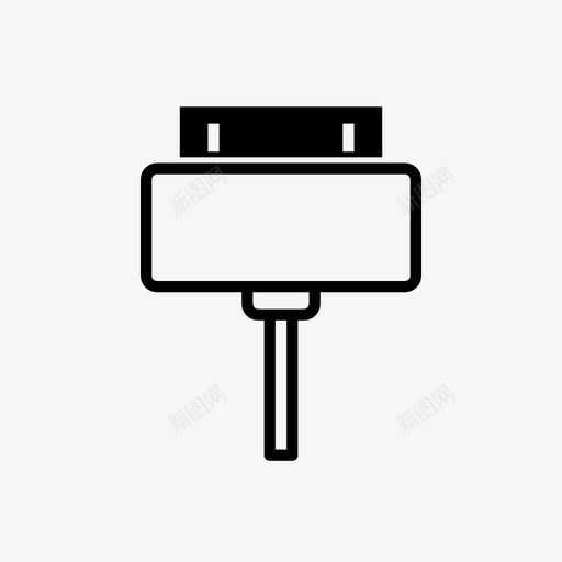苹果充电器电缆ipad图标svg_新图网 https://ixintu.com ipad iphone 电缆 电脑硬件 苹果充电器