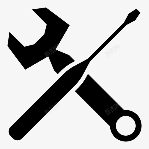 工具螺丝刀调节器图标svg_新图网 https://ixintu.com 工具 扳手 螺丝刀 调节器