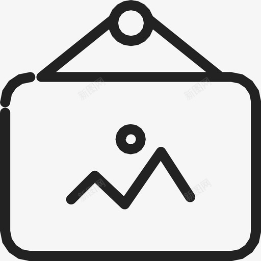 挂图相框挂机图标svg_新图网 https://ixintu.com 挂图 挂机 照片 相框
