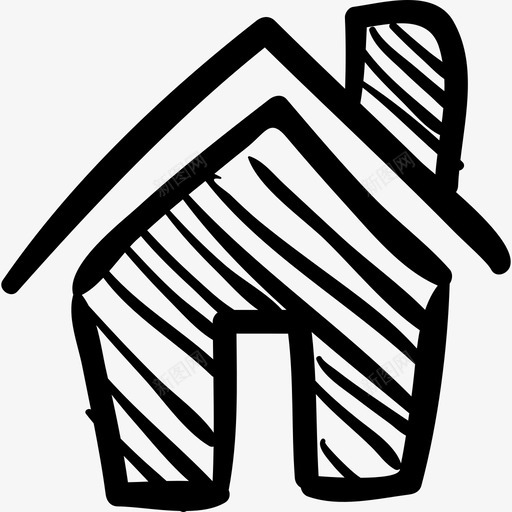 家庭素描网络社交媒体手绘图标svg_新图网 https://ixintu.com 家庭素描 社交媒体手绘 网络
