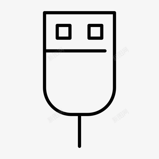 usb插头电缆充电图标svg_新图网 https://ixintu.com usb插头 充电 插件 电气 电缆 设备间隙良好