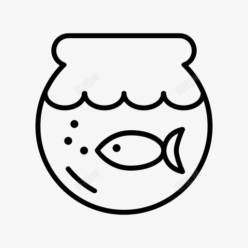鱼缸宠物宠物店图标svg_新图网 https://ixintu.com 宠物 宠物店 水族馆 鱼缸