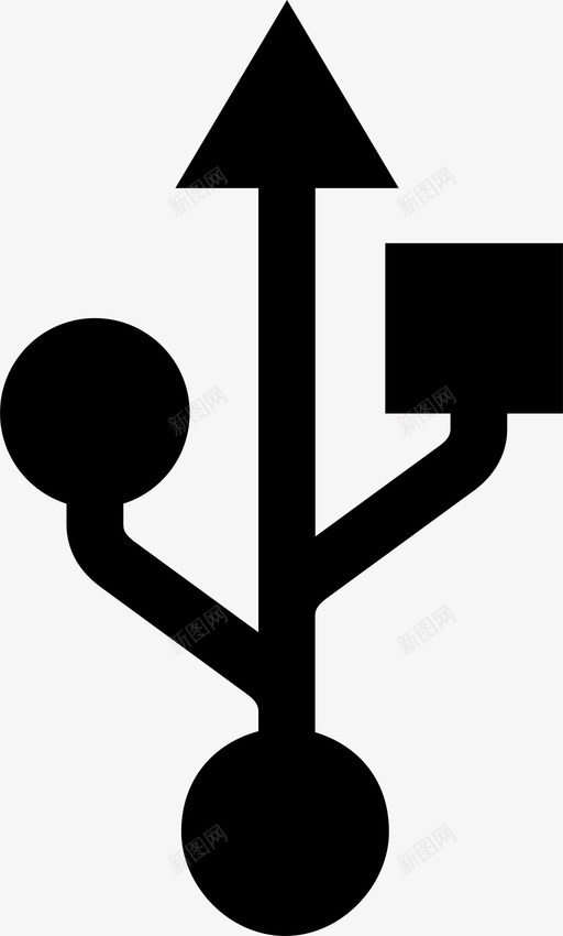 usb接口图标svg_新图网 https://ixintu.com usb接口
