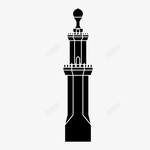伊斯兰建筑清真寺图标svg_新图网 https://ixintu.com 伊斯兰 建筑 斋月 清真寺