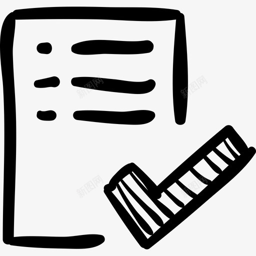 列表验证界面社交媒体手绘图标svg_新图网 https://ixintu.com 列表验证 界面 社交媒体手绘