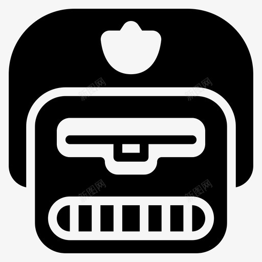 警用机器人电影未来图标svg_新图网 https://ixintu.com 未来 机器人立体收藏 电影 电视 警用机器人