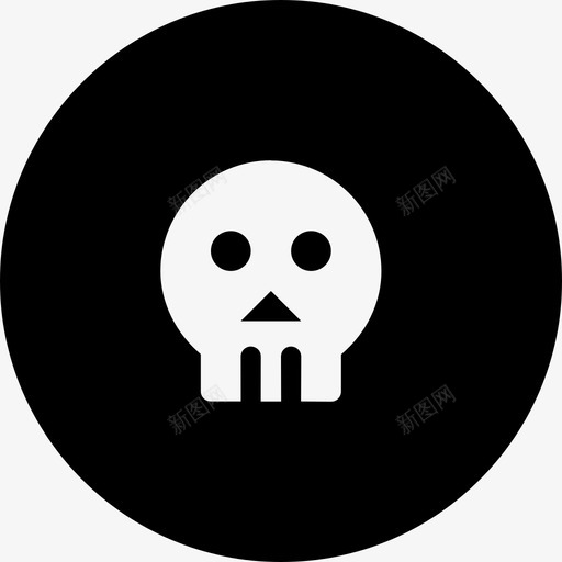 头骨黑暗万圣节图标svg_新图网 https://ixintu.com 万圣节 人类 头骨 恐怖 海洋生物微小的圆形差异固体 黑暗