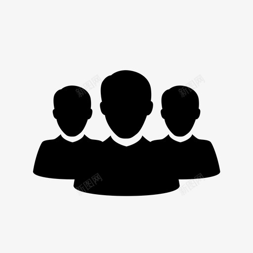 团队合作商业领导图标svg_新图网 https://ixintu.com 合作 商业 团队合作 网络和媒体 领导