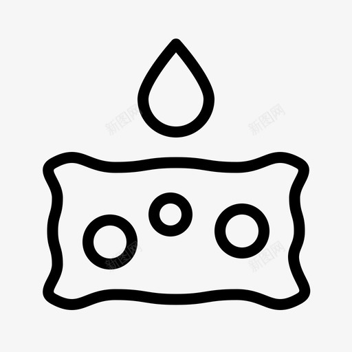 吸收海绵其他图标svg_新图网 https://ixintu.com 其他 吸收 海绵