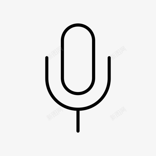 录音采访麦克风图标svg_新图网 https://ixintu.com 唱歌 录音 配音 采访 麦克风
