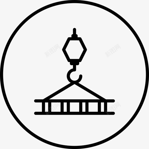 起重机施工吊装图标svg_新图网 https://ixintu.com 吊装 工具 操作 施工 起重机