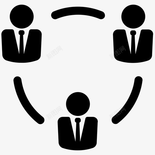 团队业务团队图标svg_新图网 https://ixintu.com 业务团队 团队