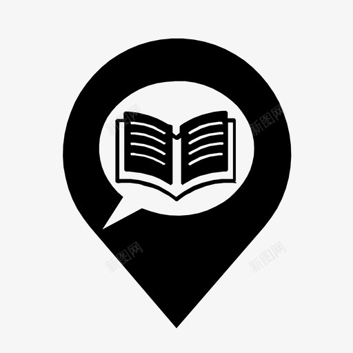 地点书籍文学图标svg_新图网 https://ixintu.com 书籍 地点 文学 谈话