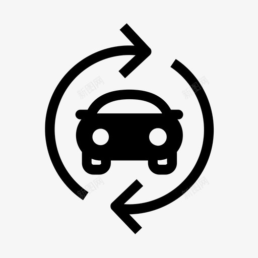 再融资汽车金融维修图标svg_新图网 https://ixintu.com 再融资汽车 汽车 维修 迷你图标集2商务店财务 金融
