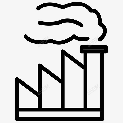 工业建筑工厂图标svg_新图网 https://ixintu.com 工业 工人 工厂 建筑 房地产