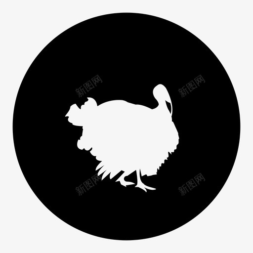 火鸡动物宠物图标svg_新图网 https://ixintu.com 动物 宠物 火鸡