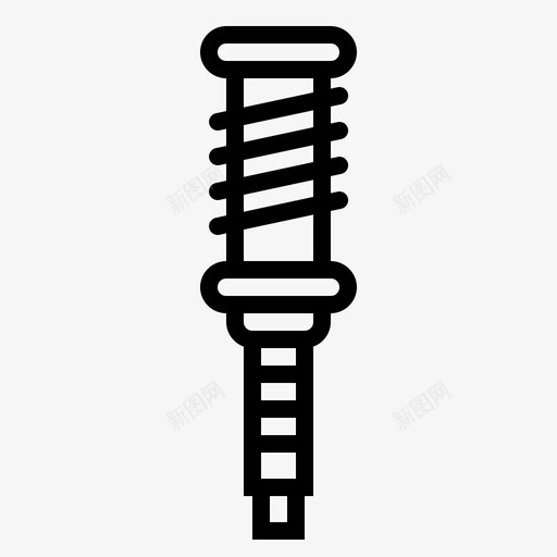 悬架汽车减震器图标svg_新图网 https://ixintu.com 减震器 悬架 汽车 汽车零件 调谐 零件