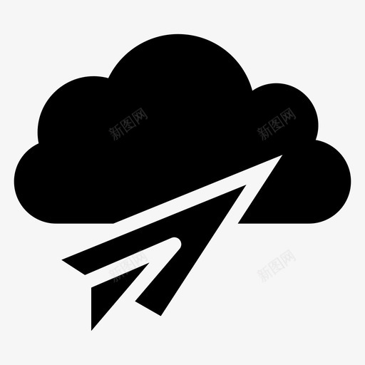 云电子邮件消息发送图标svg_新图网 https://ixintu.com 云电子邮件 云计算字形图标 发送 天气 提交 消息