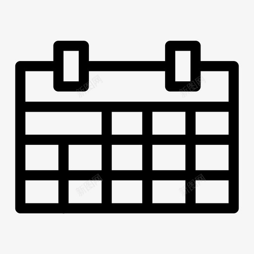 日历日月图标svg_新图网 https://ixintu.com 日 日历 月 计划